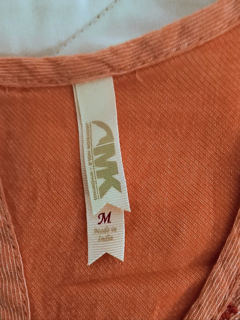 Michael Kors Embroidered Coral Sleeveless Tank